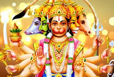Download Wallpaper of Panchmukhi God Hanuman