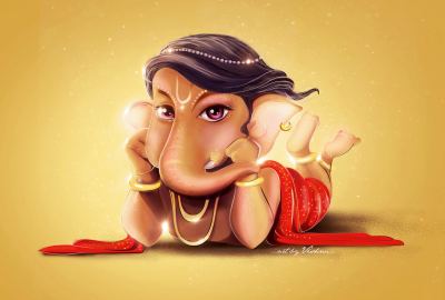 HD Wallpaper Cute Lord Ganesha HD 4K