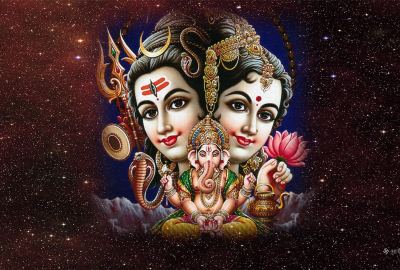 Shiva Parvati Ganesh Wallpaper