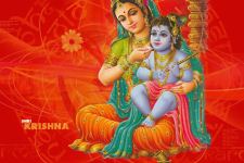 Shri Krishna With Maa