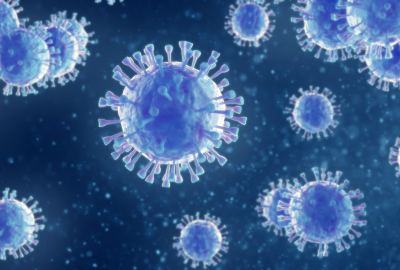 Blue Corona Virus