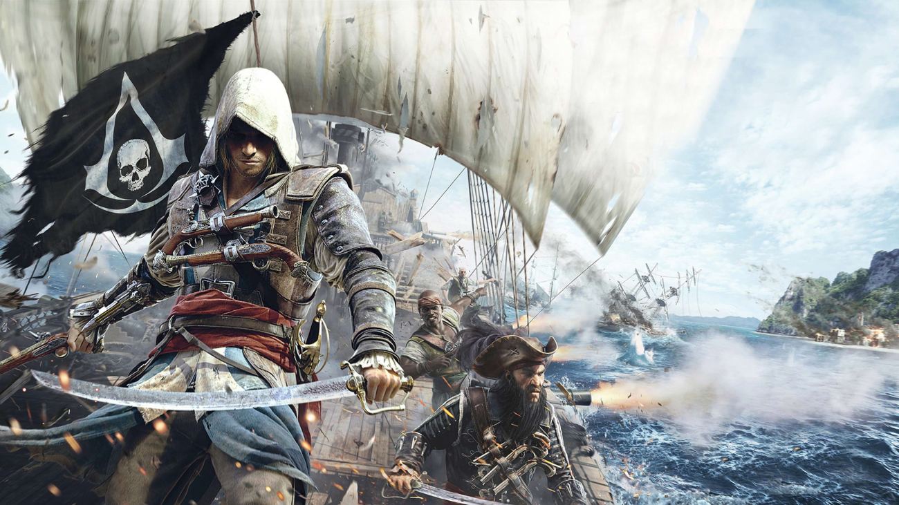 Ultra HD Assassins Creed 4 Battle Ship Game Wallpaper