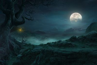 Diablo III Moon Landscapes Artwork Games Wallpaper