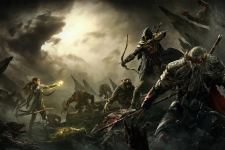 Elder Scrolls V Skyrim Warriors Monster Wallpaper