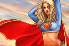 Blonde Supergirl Comics Fantasy Girl Superwomen Wallpaper