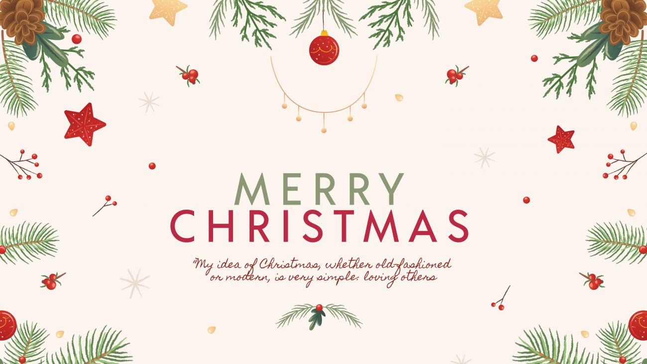 Beautiful Merry Christmas Greeting Quotes in White Background Pics