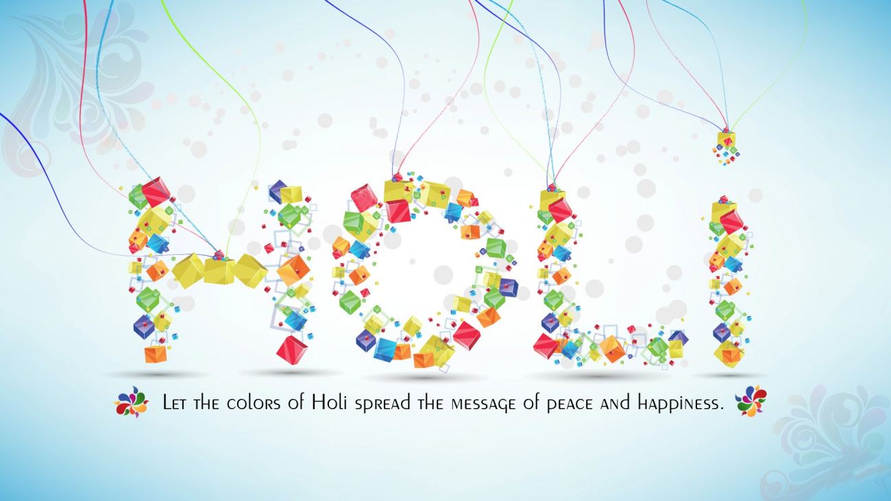 Best Holi Greeting Wish in English HD Desktop Laptop Wallpaper Background
