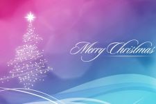 Merry Christmas Greetings Abstract Wallpaper