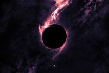 Galaxy Black Hole Planet Widescreen Wallpaper