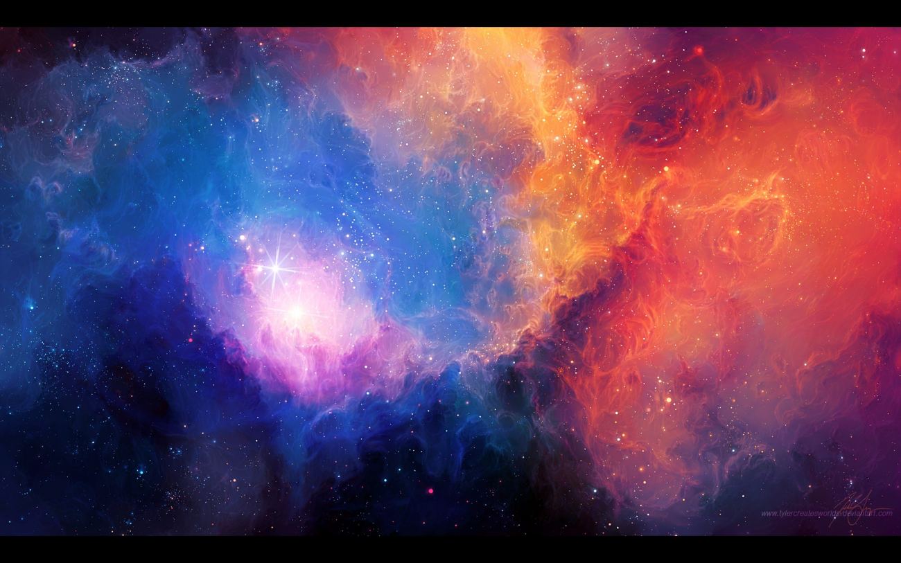 Multicolor Galaxy Star Outer Space Abstract