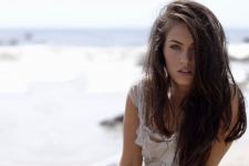 Hot Hair of Megan Fox at Beach