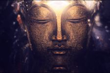 Golden Buddha Digital Wallpaper