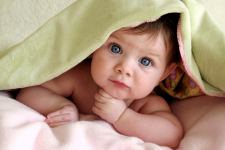 Cute Baby on Bed