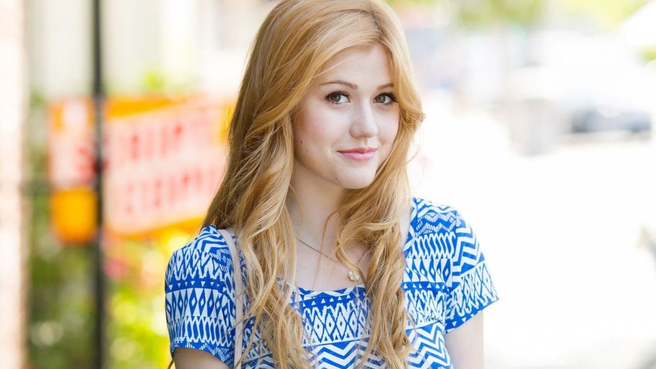 Blue and White Shirt Katherine Mcnamara Wallpaper