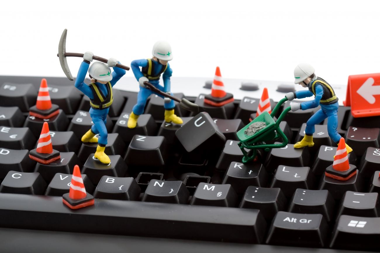 Black Computer Keyboard Funny Wallpaper
