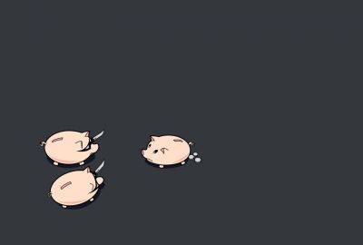 Funny 3 Pig Coin Banks Wallpaper