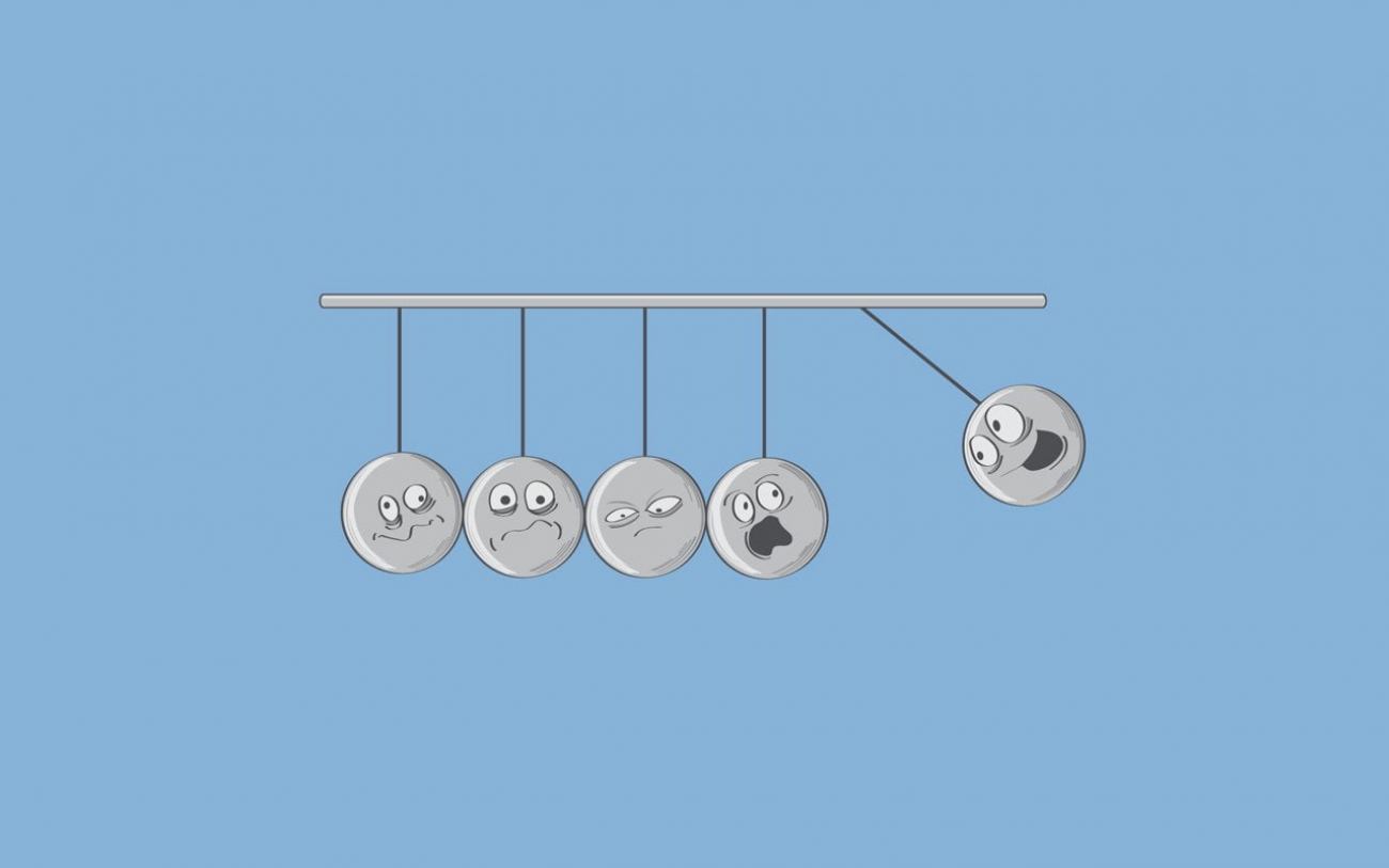 Gray Newton Cradle Wallpaper