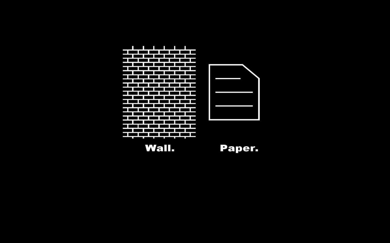 Humor Funny Minimalist Wallpaper