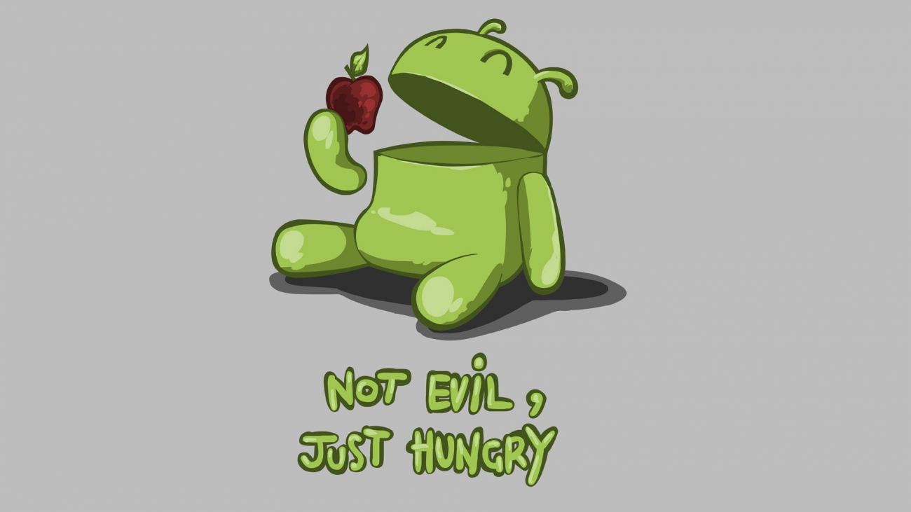 Not Evil Just Hungry Funny Wallpaper