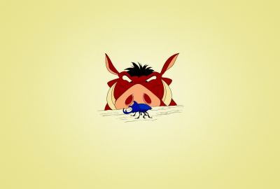 Timon and Pumbaa Funny Wallpaper