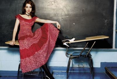 Actress Anne Hathaway American Brown Eyes Hd Wallpaper