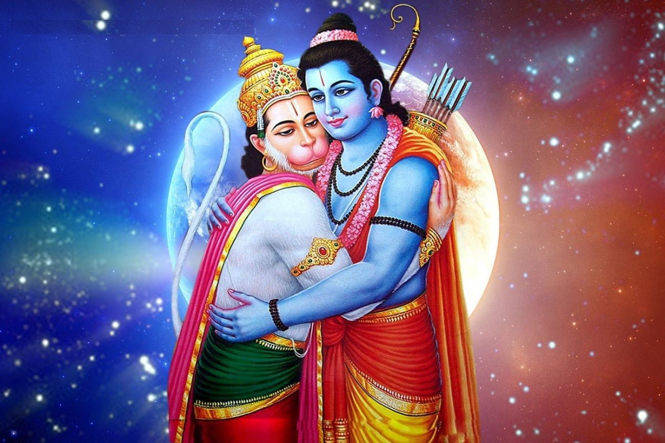 God Rama With Hanuman