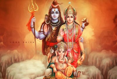 Lord Shiva With Family Wallpaper