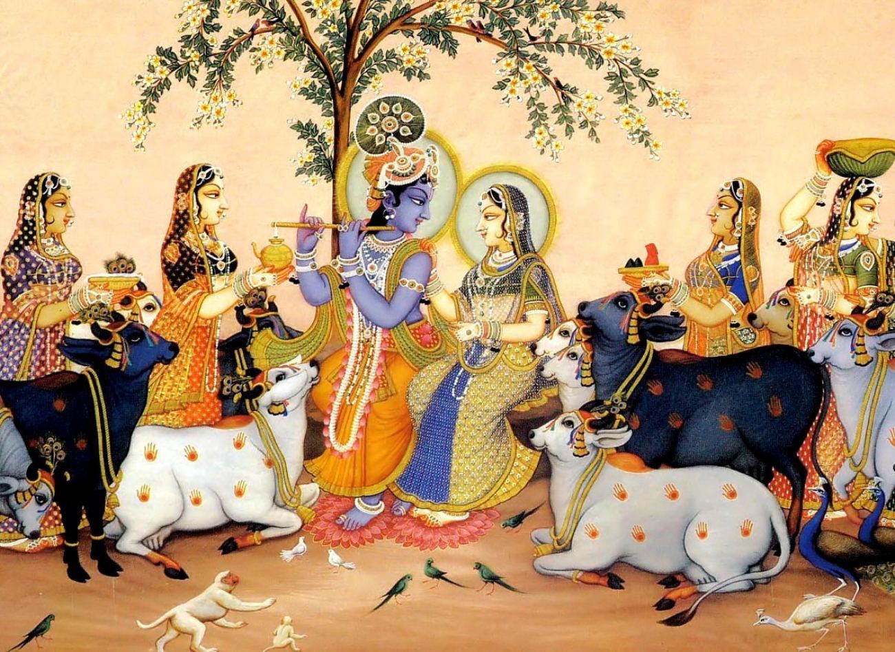 Lord Shri Krishna and Gopi
