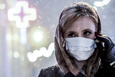 Coronavirus Girl in Mask
