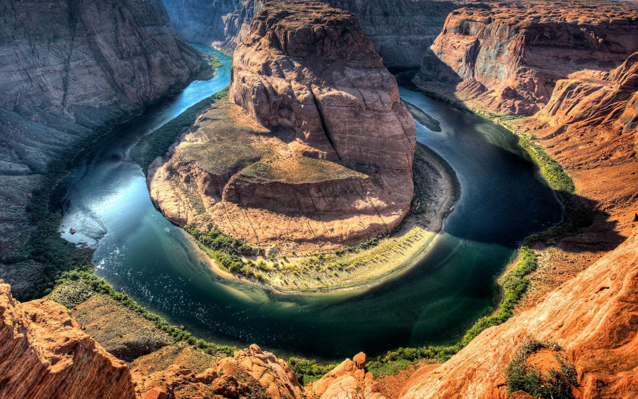 Canyon Cliffs Horseshoe Bend Rivers HD Wallpaper