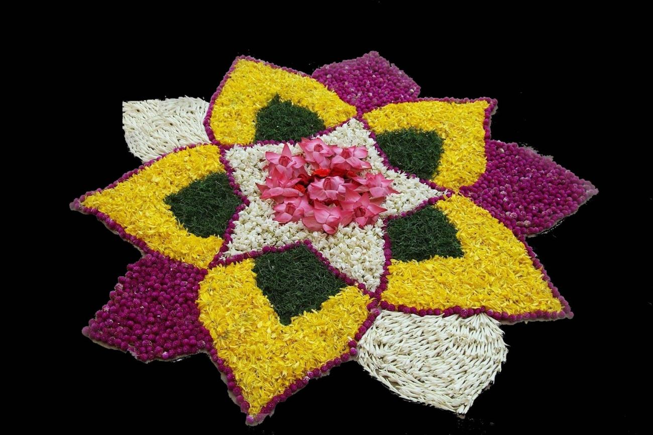 Flower Rangoli Diwali Wallpaper