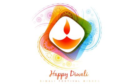 Happy Diwali Colorful Photo