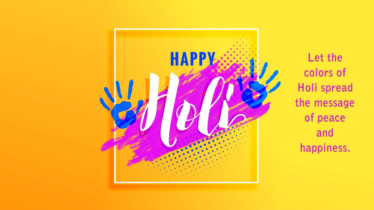 Happy Holi Wishes 4K Wallpaper