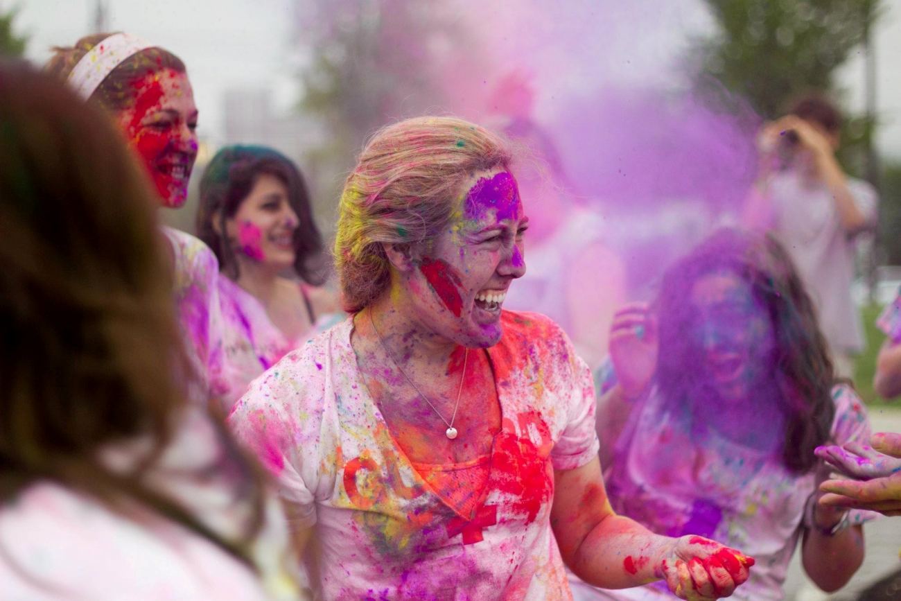 Indian People Celebrat Holi Festival Images