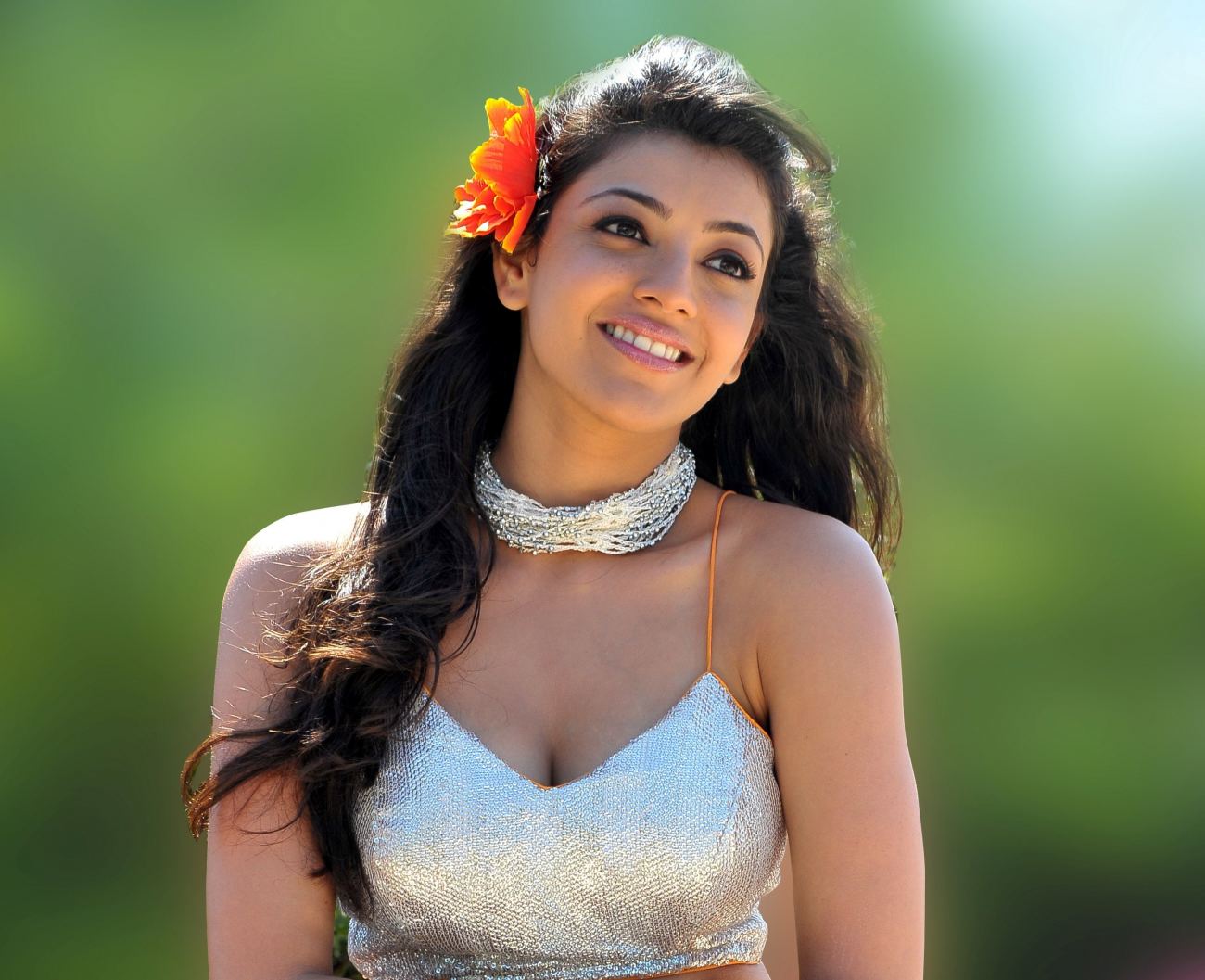 Actress Kajal Aggarwal Smile Wallpaper