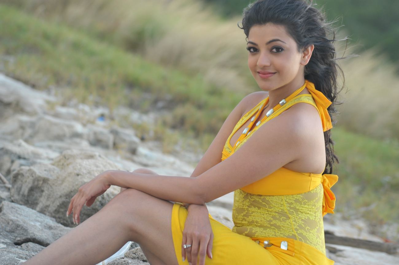 Kajal Agarwal Beach Photoshoot Wallpaper