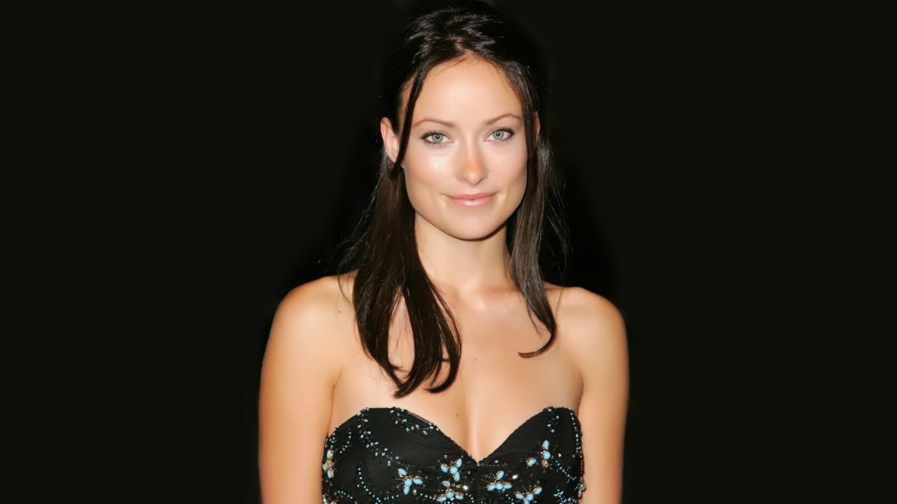 Olivia Wilde Celebrity Black Dress Wallpaper