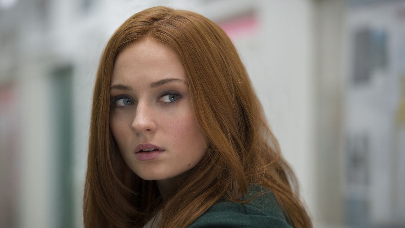 Sophie Turner Redhead Headshot Wallpaper
