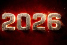 3d Happy New Year 2026