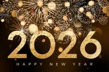 Happy New Year 2026 Fireworks