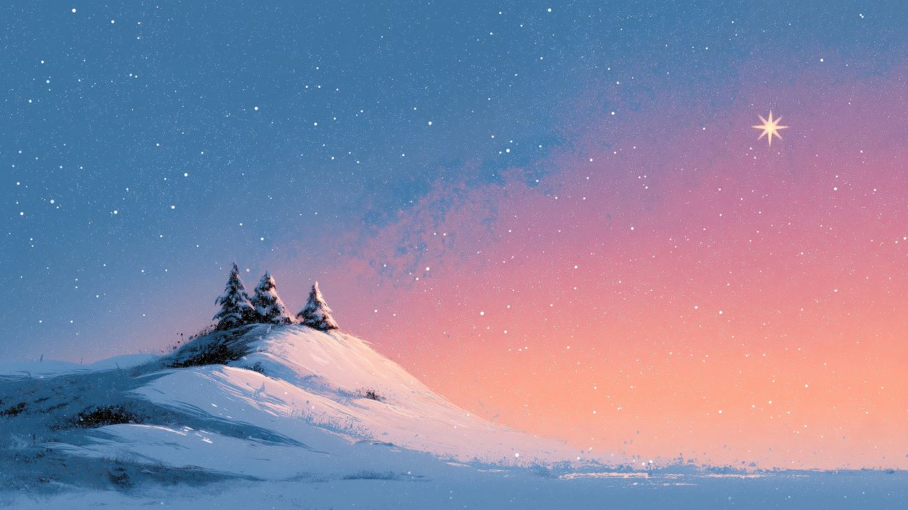 Winter Night Wallpaper