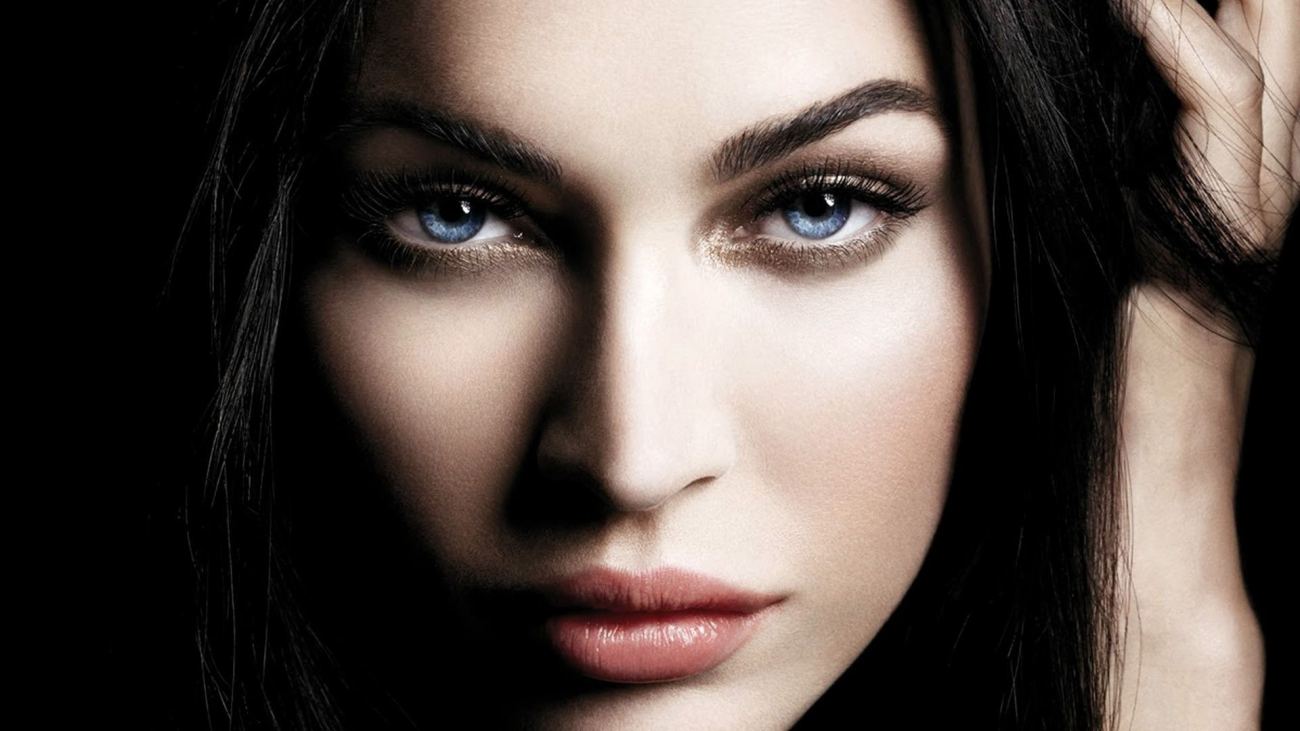 Megan Fox Face Portrait Wallpaper
