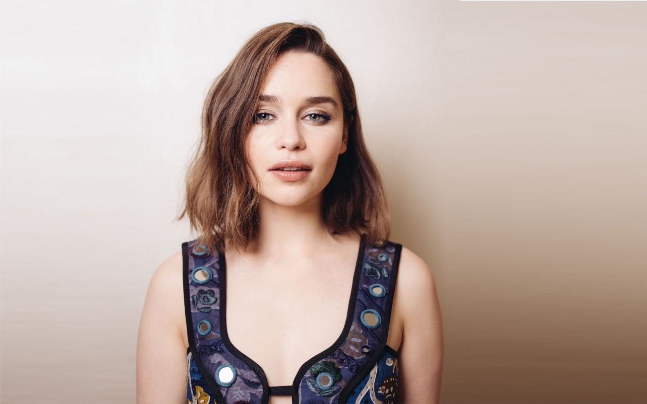 Beautiful Emilia Clarke Actress Wide HD Wallpaper