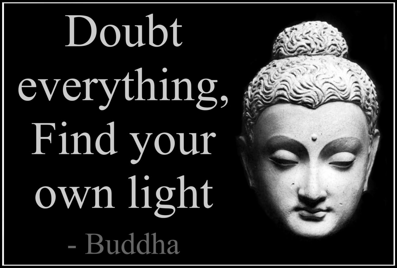 Gray Buddha Quote Wallpaper