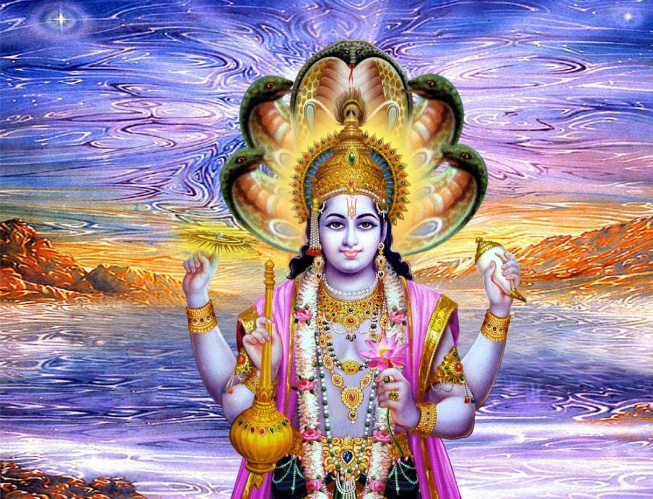 Hindu God Vishnu Wallpaper