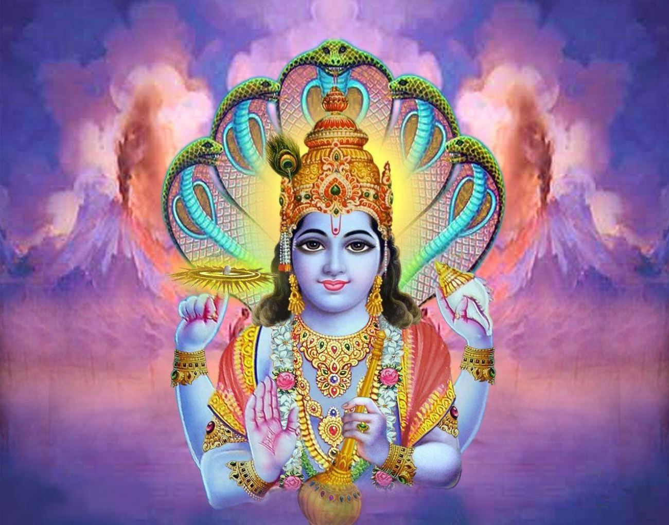 Hindu Lord Vishnu Wallpaper