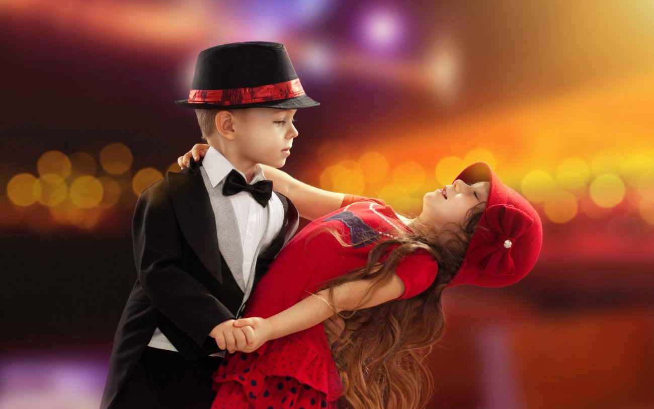 Beautiful Dance Cute Girl and Boy