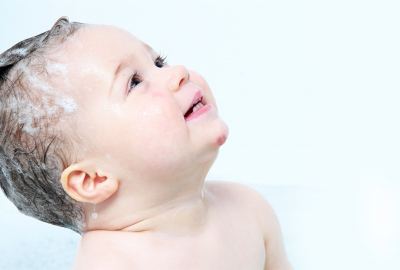 Cute Baby Boy Take Bath Photo