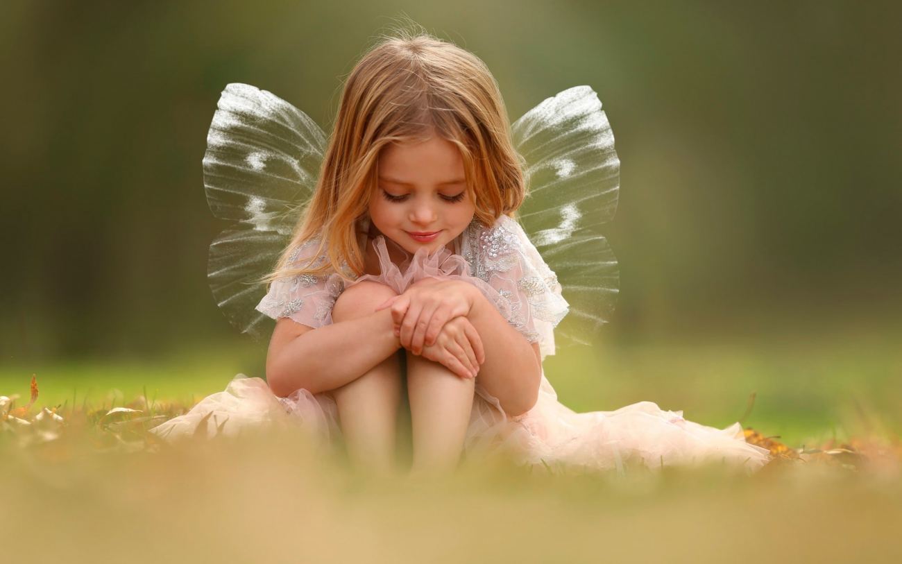 Cute Girl Fairy Wings