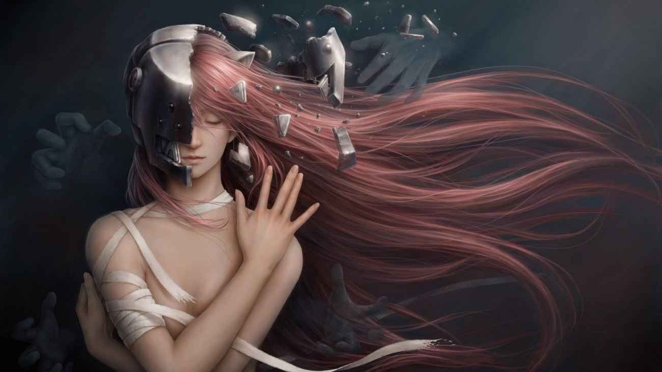 Brown Haired Female Anime Character Wallpaper